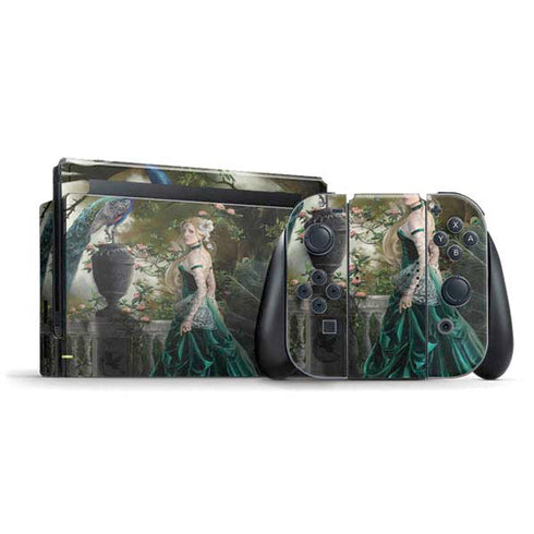 Woman with Peacocks by Nene Thomas Nintendo Skins